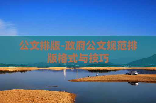 公文排版-政府公文规范排版格式与技巧